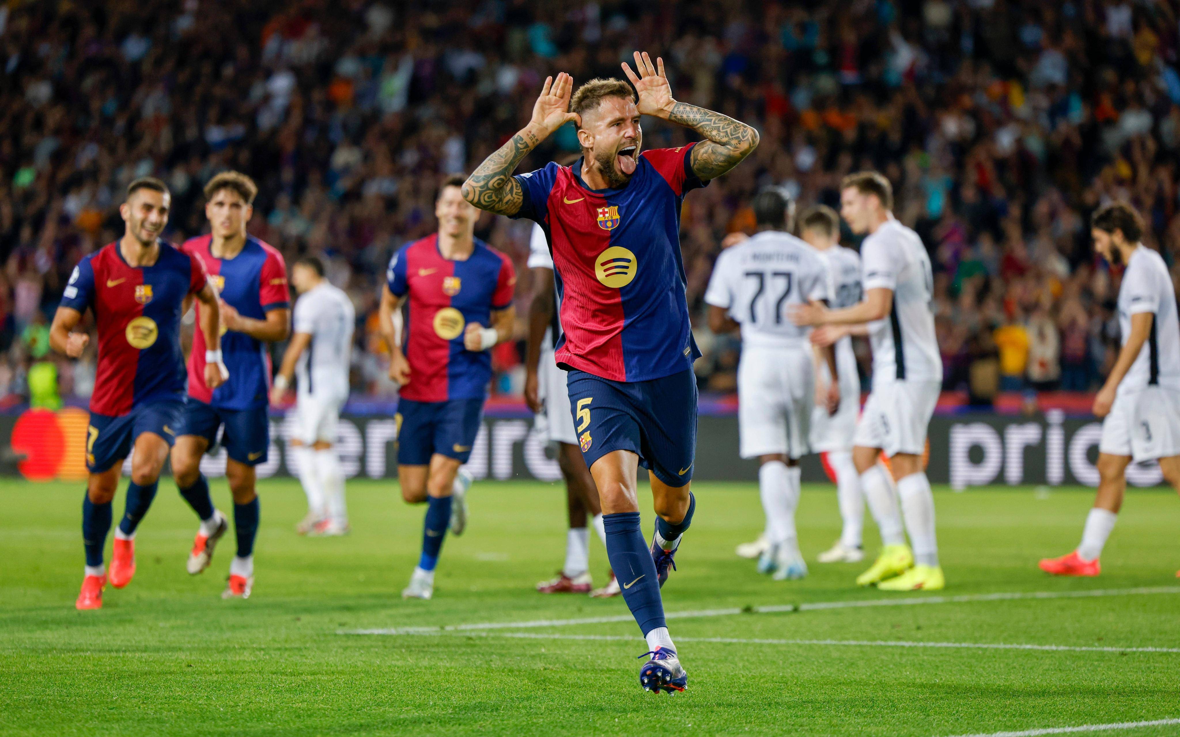 巴萨阵容齐整，主场斩获三分